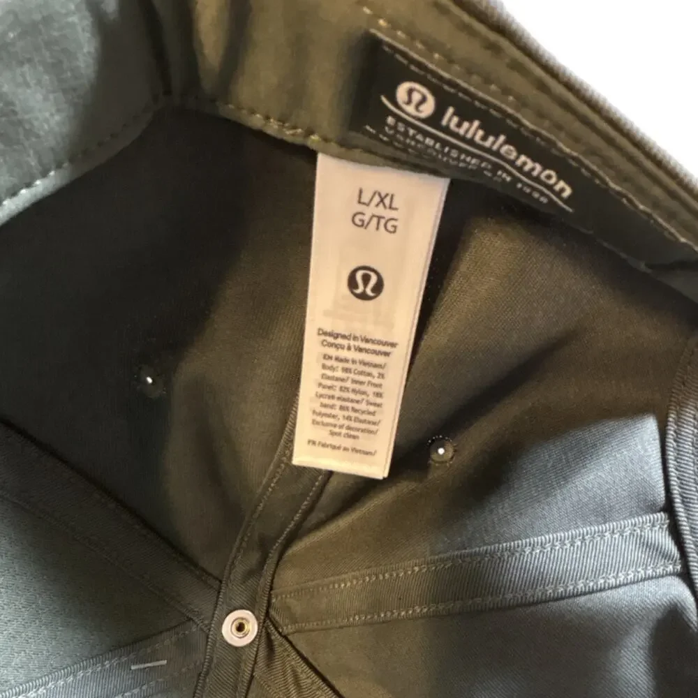 lululemon Unisex Baseball Cap Green L/XL Solid 